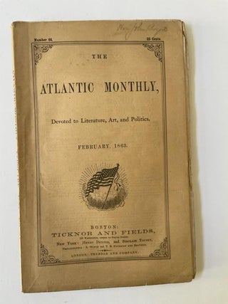 Item #15814 The Atlantic Monthly Printing of Boston Hymn Emerson’s Abolitionist Ode Prepared...