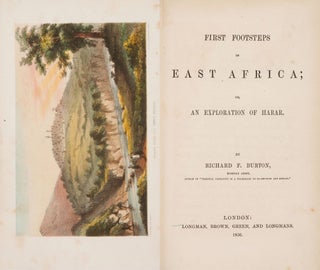 Item #15841 Richard F. Burton. First Footsteps in East Africa. London: 1856. First edition....
