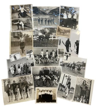 Item #15852 Girl Athletes & Women Record Breakers: A Curated Photographic Collection, 1900-1940....