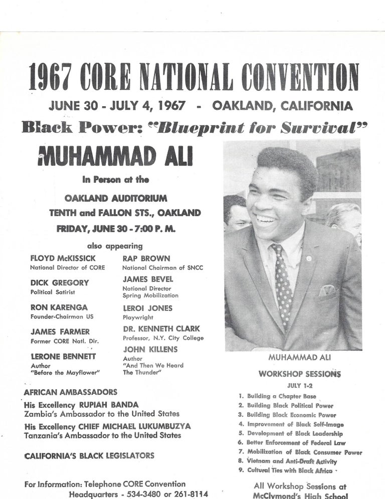 Item #15880 Muhammad Ali’s activism for Racial Equality in the civil rights movement. Muhammad Ali.