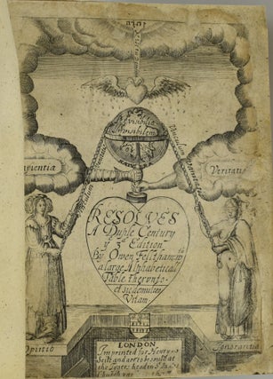 Item #15928 Among the earliest texts on Gender Equality: Owen Feltham's Resolves - 1628. Feltham,...