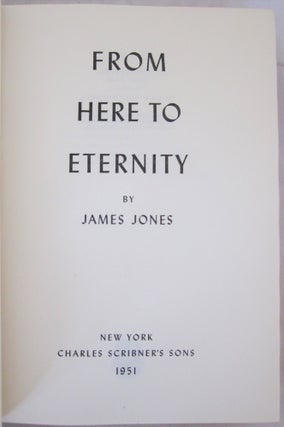 From Here to Eternity - First Edition