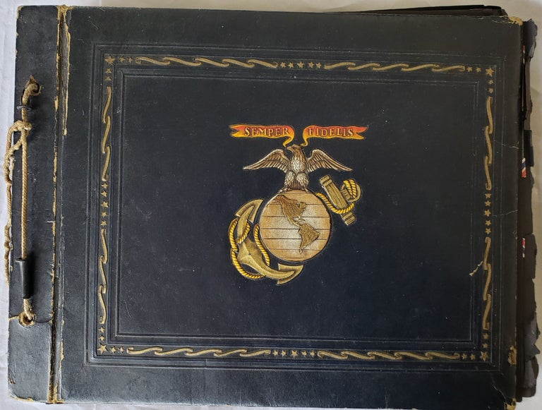 Item #15950 Original World War II Album of a Marine Serviceman in the Pacific, 1944-1946. WWII, ALBUM.