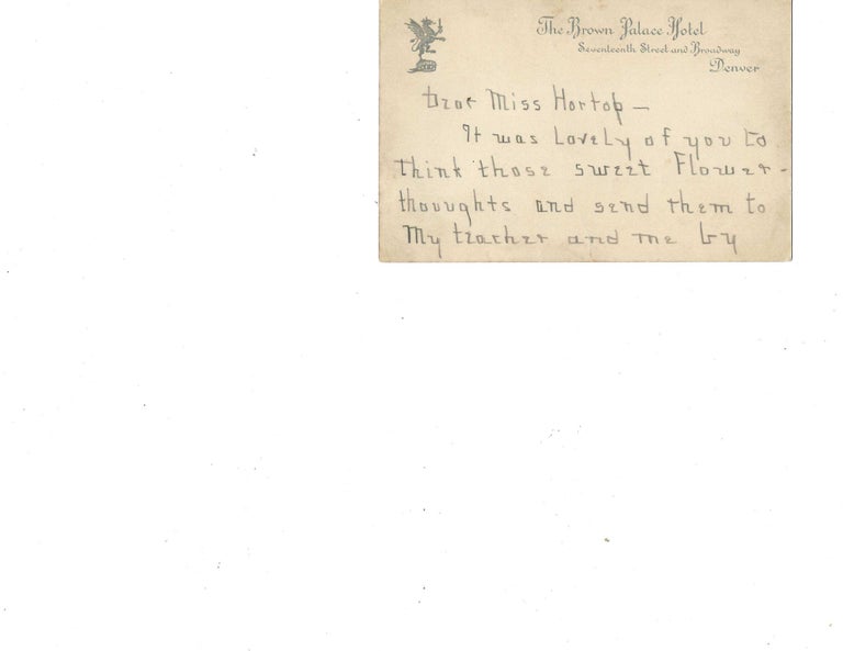 Item #16004 Helen Keller Early Autograph Letter Signed mentioning "my teacher" Helen Keller.