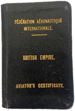 Item #16019 Woman in Aviation 1930. Female Aviator, License