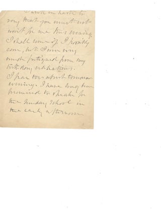 Item #16028 Suffragist, Julia Ward Howe Autograph Letter Signed “I am under petticoat...