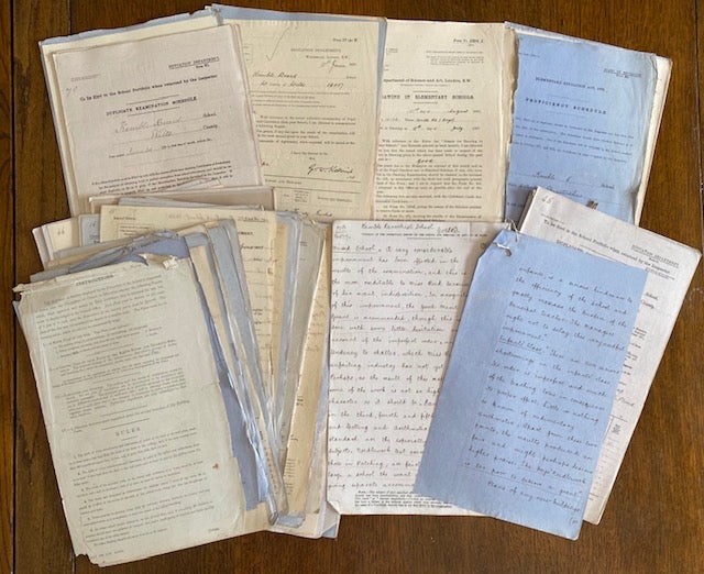 Item #16092 The Birth of the English Public School System: 30 Years of Records of Kemble Parochial School, Tracing the Dramatic Shift from Small Independent Schoolhouse to Systemized Mandatory Public Education. Kemble Parochial Education Archive.