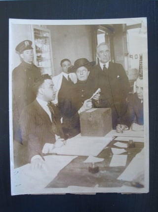 Item #16110 Photo of First Woman To Cast Vote In New York, 1918. New York Woman Suffrage Photo