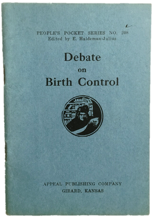 Item #16229 Rare Margaret Sanger Debate on Birth Control. Margaret Sanger