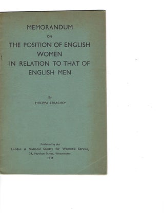 Item #16263 Women's Rights Report, 1935. Women's Rights Report