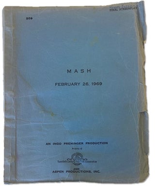 Item #16297 Rare Screenplay Movie Script of M*A*S*H, One of the Most Important Films of the 21st...