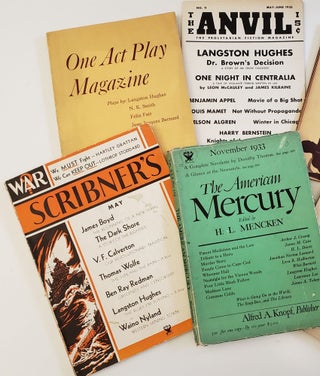 Scarce First Printing of 4 Langston Hughes Works, 1933-1949. Langston Hughes.