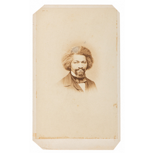 Item #16385 Rare Original CDV Photograph of Frederick Douglass. Frederick Douglass