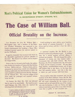 Men’s Political Union for Women’s Enfranchisement, 1912. Suffrage English Woman.