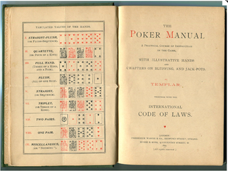 Item #16408 19th Century Illustrated Poker Manual- Rare First edition. Poker Poker