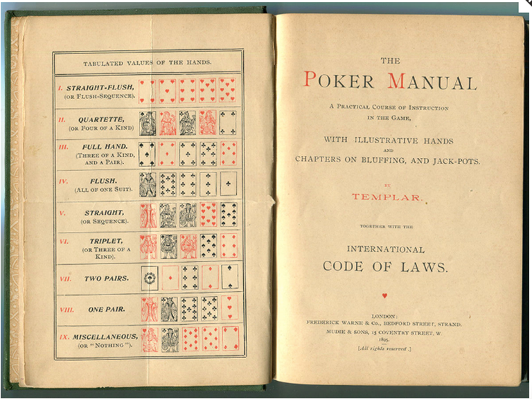 Item #16408 19th Century Illustrated Poker Manual- Rare First edition. Poker Poker.