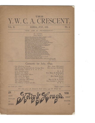 Item #16465 YWCA Crescent, 1892. YWCA