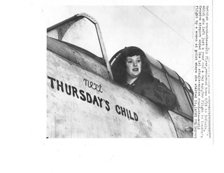First woman pilot to fly around the world, 1949. Aviation Record Morrow-Tait.