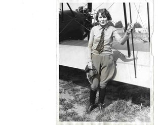 Item #16477 Early woman aviator photo- 1920's. photo Woman Aviator