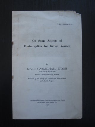 Item #16541 Marie Stopes provides contraception information "for which Indian motherhood is...