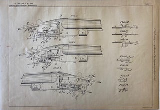 Item #16578 Original Shotgun Trigger Patent Lithograph. Original Patent Litho Shotgun Trigger Patent