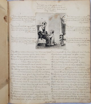 19 cent Handwritten Journal Full of Poetry and Poems, 1820-1830