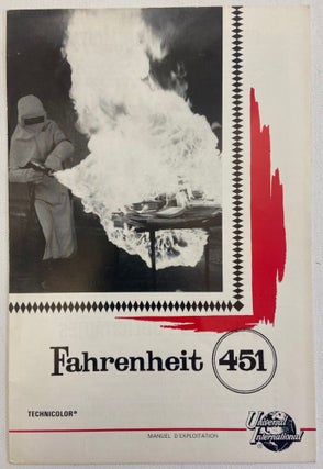 Item #16686 Truffaut’s Masterpiece Fahrenheit 451, Vintage Original Film Pressbook. Francois...