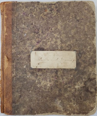 Item #16722 Rhode Island Girl Student Handwritten Math Notebook- 1876. Girls' Education, Math...