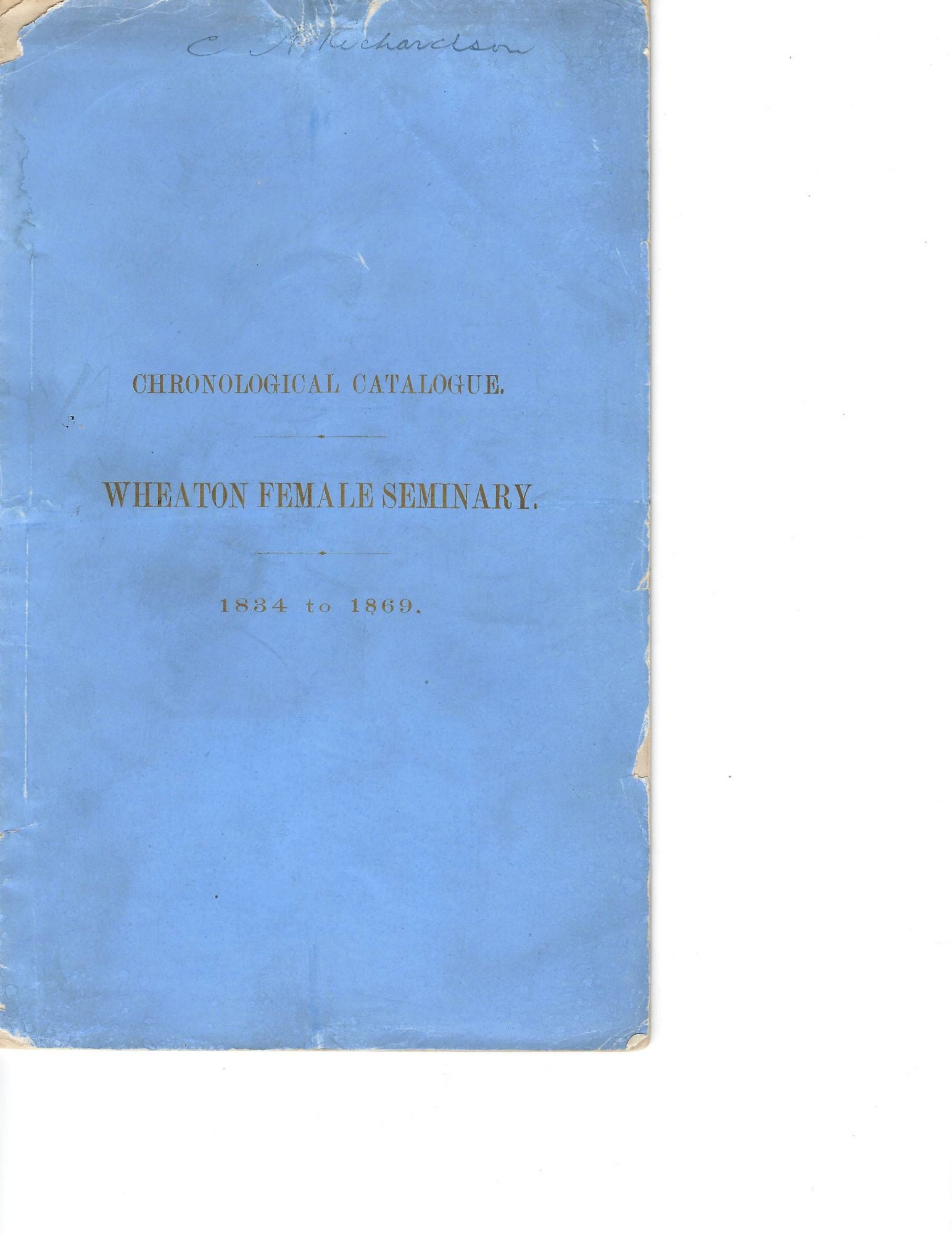 1869 Women's Education First Movement: Wheaton Female Seminary In ...