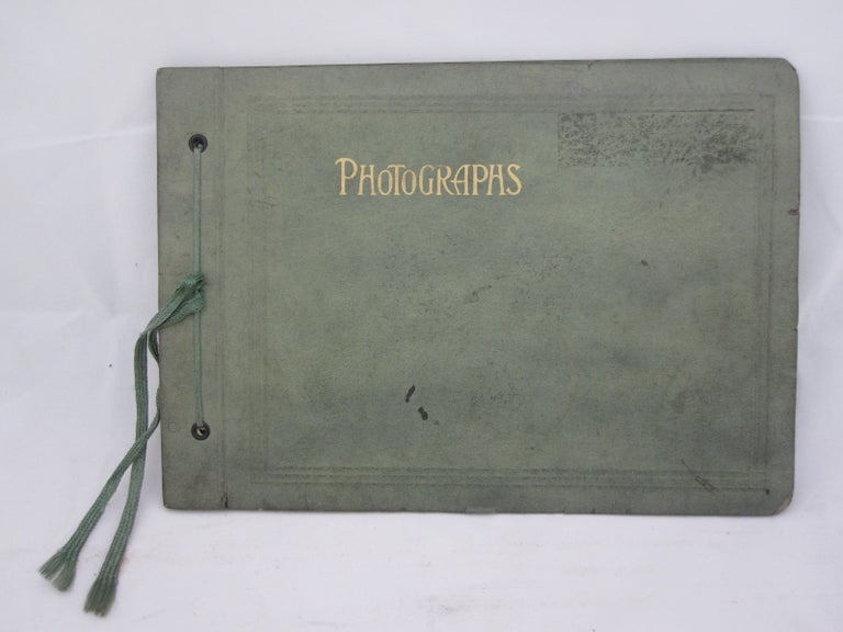 Item #16771 Young Girl's Photo Album with Many pictured with athletic accessories for tennis rackets, basketballs, and volleyballs. c. 1920. Photo Album, Schoolgirl Album.