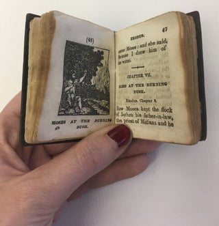 Miniature "Thumb Bible" With 18 Beautiful Engravings, Circa 1840