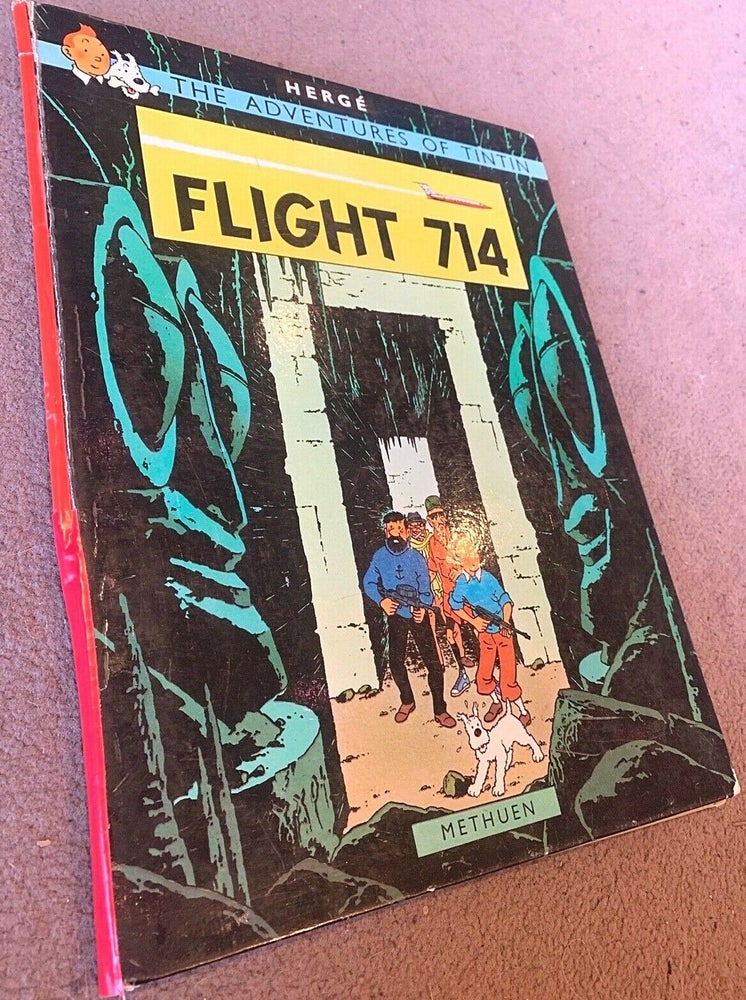 Item #16801 Tintin FLIGHT 714- First Edition. Tintin Herge.