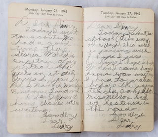 High School Girl's in Harper, IL 1942 Diary