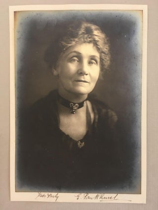 Item #16824 Emmeline Pankhurst Signed Photo. Emmeline Pankhurst