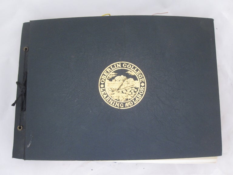 Item #16846 Oberlin College Ohio student Janice Carkin Scrapbook Album with 206 photos, 191 ephemera from 1933-1937. Women Education Oberlin College.