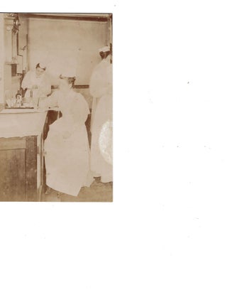 Original Photo of Women Nurses Working in a Hospital, circa. 1900. Women Nursing History.