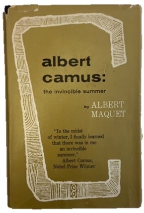 Albert Camus a Critical Biography. Albert Maquet Albert Camus.