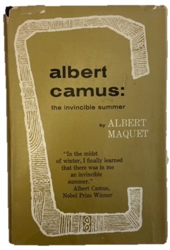 Item #16882 Albert Camus a Critical Biography. Albert Maquet Albert Camus.