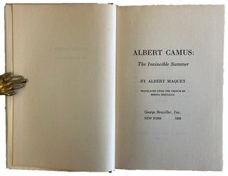 Albert Camus a Critical Biography