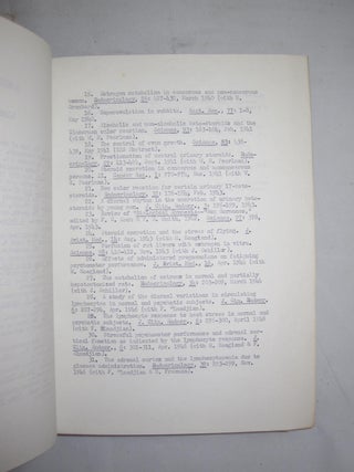 The Fundamental papers on the creation of the Contraception Pill - Gregory Pincus Archive of 36 Rare Bound Offprints Documenting his Research on Reproduction and Contraception and TLS (1937-1949)