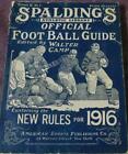 Item #16907 Spalding's Official Foot Ball Guide for 1916. Walter Camp Football