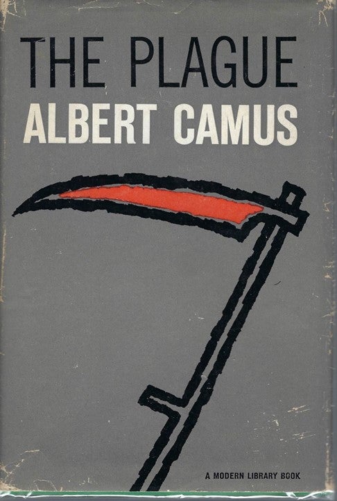 Item #16911 First Edition of Camus' Existentialist Classic The Plague. Albert Camus.