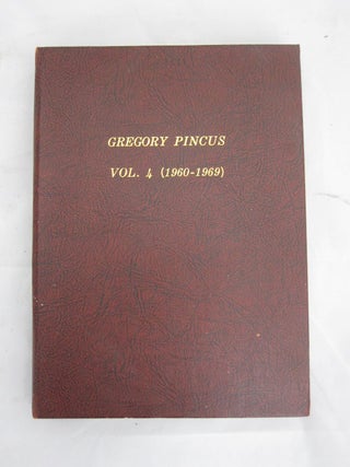Gregory Pincus Archive of 32 Rare Bound Offprints of Fertility Research Related to the First Oral. Gregory Pincus.