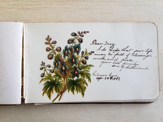 Handwritten Album from 19th Century Female Student at Iowa College (1879-1885), Recording the First Wave of Women Pursuing Higher Education in the U.S.