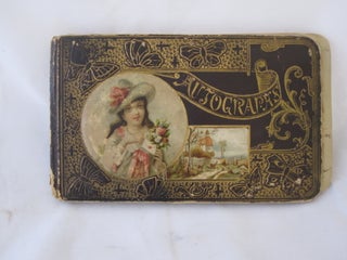 Memory Album with Handwritten Poems to Female Student in Michigan, 1888-1892 During the first. Handwritten Women Education.