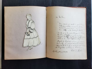 Illinois Handwritten Memory Album from a Young Lady 1853-1862