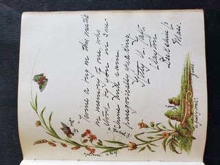 Female Student's Album filled with 36 Handwritten Poems and Inscriptions from New York and Massachusetts- 1876-1882