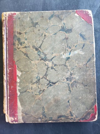 19th century Handwritten Schoolgirl's Memory Album with 20 Handwritten Entries and 39 Pieces of. Women Education, 19th c.