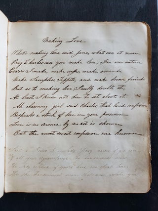19th century Handwritten Schoolgirl's Memory Album with 20 Handwritten Entries and 39 Pieces of Ephemera, 1842-1877