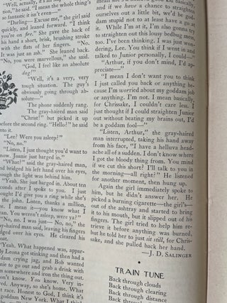 Salinger Short Story "Pretty Mouth and Green My Eyes" in its First Original Publication Format
